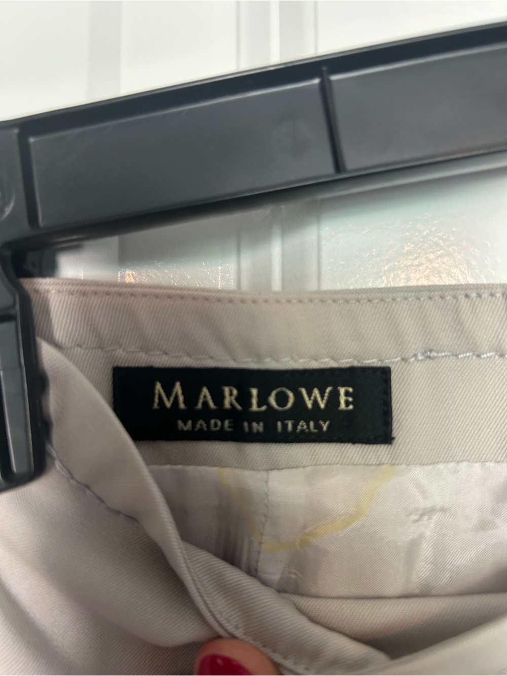 Marlow Women's Wide-Leg Stretch Trousers in Light Taupe - Picture 3 of 4